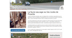 Desktop Screenshot of faune-et-route.picardie-nature.org
